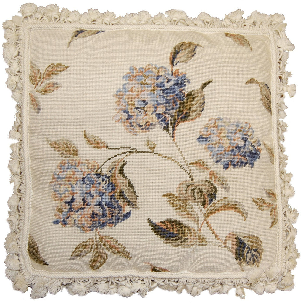 Hydrangea II - Needlepoint Pillow 20x20