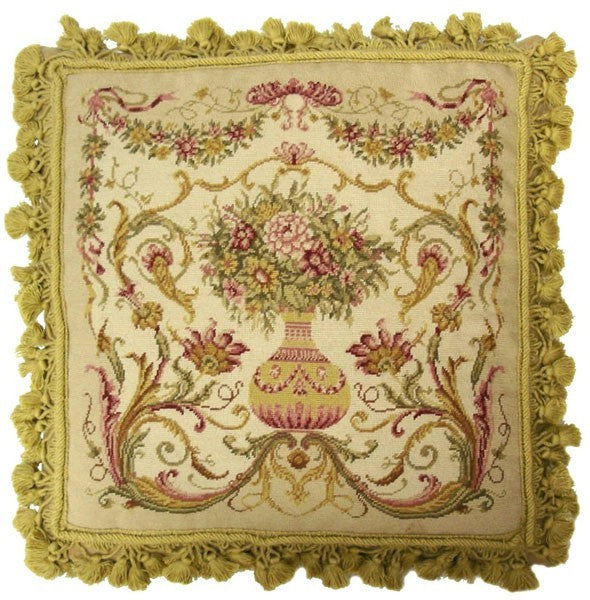 Intricate Elegance - 20" x 20" needlepoint pillow