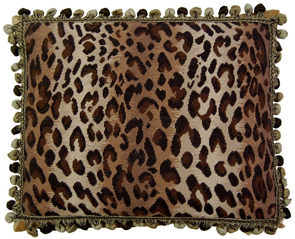 Leopard - Needlepoint Pillow 16x20