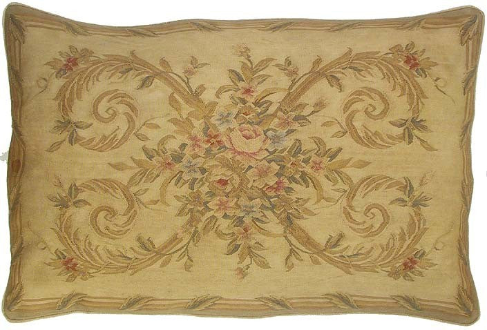 Subdued Elegance - 27" x 40" Aubusson pillow