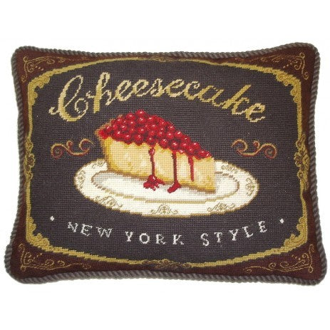 Cheese Cake - Needlepoint Pillow 15x19