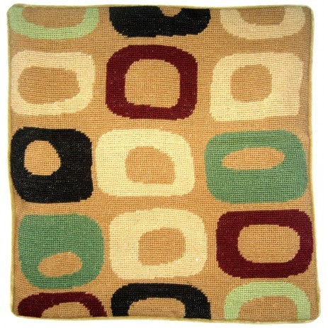 Simple Squares - Needlepoint Pillow 17x17